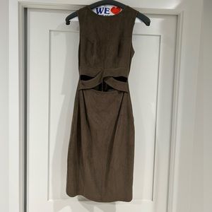 Women’s bodycon suede dress